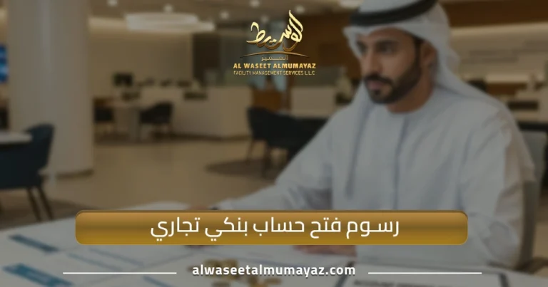 رسوم فتح حساب بنكي تجاري